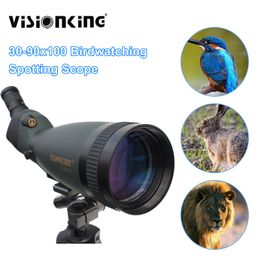 Visionking 30-90x100 Powerful Spotting Scope Astronomical Sight Field Scope Monocular Observation Telescope Camping Supplies
