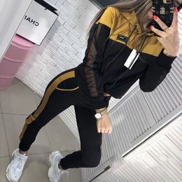 Women's Tracksuits Striped Crop Top Hooded Tracksuit For Women Long Sleeve Sports 2pcs Set Autumn Sportstwear Women's Tracksuits Yoga Shirts 230815
