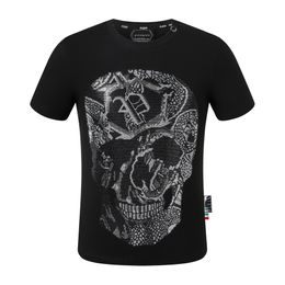 pleinxplein pp Men's T-Shirts Original design Summer shirt plein T-shirt pp cotton rhinestone shirt short sleeve 2114 black white Colour