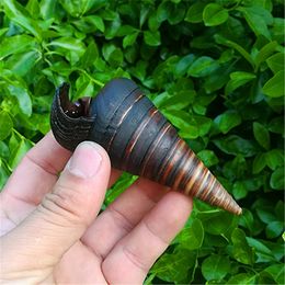 Decorative Objects Figurines Telescope Snail Natural Conch Shell Dwelling Crab Replacement Shell Fish Tank Aquarium Landscape Decoration 230815