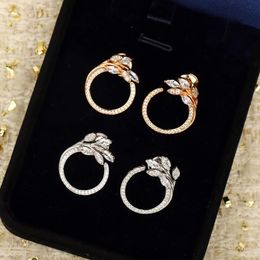 Stud High Qulity Fairy Earrings Vines Luxury Jewelry Show Temperament Original Souvenir Classics Brand 925 Sliver Ear Of Wheat 230815