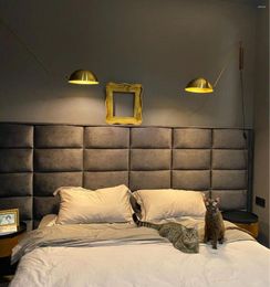 Wall Lamp Post-Modern Villa Living Room El Bedroom Luxury Lights Designer Creative Long Arm Home Decor Led