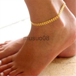 Anklets New Summer Simple Silver Color Fish Scale Chain Anklet Bohemian Vintage Footwear Leg Brelets 2020 Female Foot Jewelry New J230815