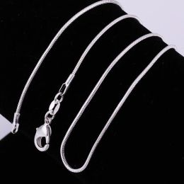 Jewellery Other Accessories 1MM inches 925 Sterling Silver Snake Chain Necklace Fashion Snake NecklacesZZ