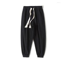 Men's Pants Japan Men Streetwear Fashion Loose Casual Harem Cargo Women Male Drawstring Ankle-length Trousers Jogger Sweatpants