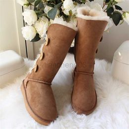 Dress Shoes New 100% Genuine Sheepskin Leather Snow Boots Warm Natural Fur Women Winter Boots Women Warm Wool Snow Boots Free Shipping X230519