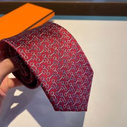 2023 New Designer Ties Men Neck Ties Fashion Mens Neckties Designer Handmade Business Leisure Cravat Luxury Top Quality With Original Box