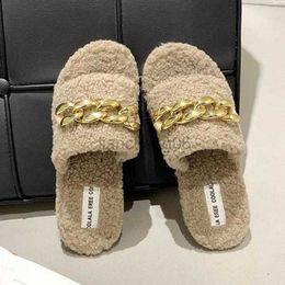 Slippers Luxury Brand Women Slippers Faux Fur Fashion Warm Winter Shoes Flip Flops Slip On Flats Female Slides Home Ytmtloy Zapato Mujer X230519