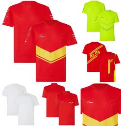 F1 Red Team Special T-shirt Formula Racing Men's Polo Shirt Summer Extreme Sports Men Women Jersey