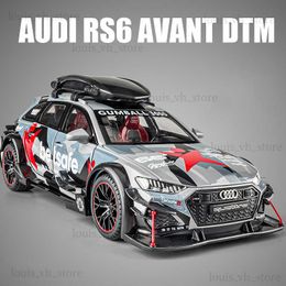 1 24 Audi RS6 DTM Modified Vehicle Alloy Model Car Toy Diecasts Metal Casting Sound and Light Car Toys For ldren Vehicle T230815