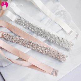 Wedding Sashes Molans 2021 Rhinestones Bridal Belt Diamond Dress Crystal Sash Bridesmaid Belts AccessoriesZZ