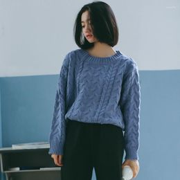 Women's Sweaters Autumn Tops 2023 Winter Sweater Women Ulzzang Harajuku Style Korean Clothes Fashion Vintage Trend Twist Knitted