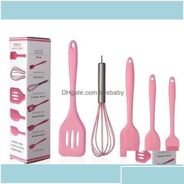 Cake Tools Bakeware Kitchen Dining Bar Home Garden Cookware Kitchenware Non-Stick Sile Cooking Tool Sets Egg Beater Spata Oil Brush Dr Dhoe9