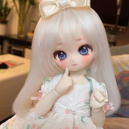 Dolls gaoshundoll16Bunny Rabbit anime face resin Qbaby MDD VOLKS DIY makeup Practise head for birthday gift fashion mysterybox 230814