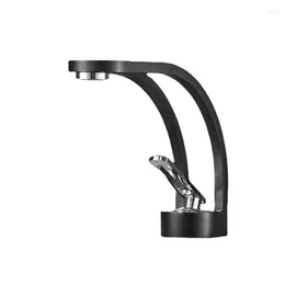 Bathroom Sink Faucets Black/Grey/White Wash Basin Faucet Brass Mixer Tap Single Handle And Cold Lavotory