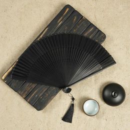 Decorative Figurines For Pocket Spanish Folding Dancing Decoration Printing Gifts Chinese Wood Home Fan Craft Cloth Ornament Hand Style