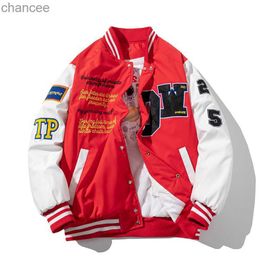 Varsity Jacket Men Women Winter Embroidery Baseball Jacket Hip Hop Letter Cartoon Anime Coat Hooded American Couple Windbreaker HKD230815