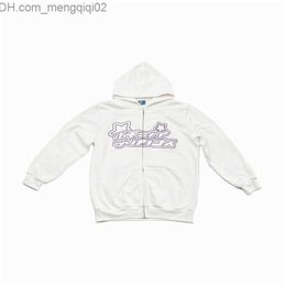 Men's Hoodies Sweatshirts Harajuku Kaii Hoodie Jacket Zipper Extra Large Long Sleeve Hoodie Y2k Women's Vintage Street Clothing Grunge Z230815