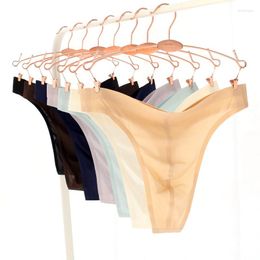 Underpants Low-rise Polyamide Ice Silk One-piece Thong For Men