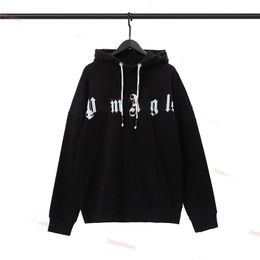 Designer Clothing Fashion Sweatshirts Palmes Angels Broken Tail Shark Letter Flock Embroidery Loose Relaxed Mens Womens Hooded Sweater Pullover jacket cvdR17O