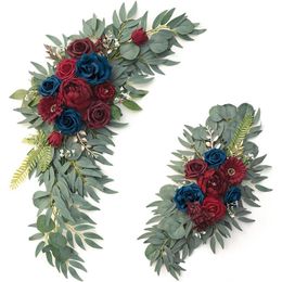 Decorative Flowers Wreaths Wedding Arch for Welcome Signs Arches Ceremony Reception Decorations 230815