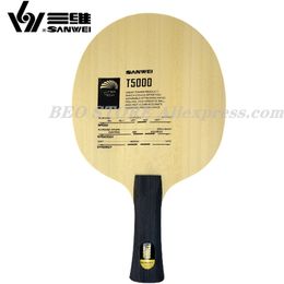 Table Tennis Raquets SANWEI T5000 CARBON Table Tennis Blade 52 Outer Carbon T-5000 Original Ping Pong Bat Paddle 230815