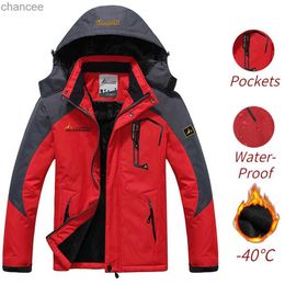 Winter Parka Men Windbreak Plus Thick Warm Windproof Fur Coats Male Military Hooded Anorak Jackets Men's Winter Jackets HKD230815