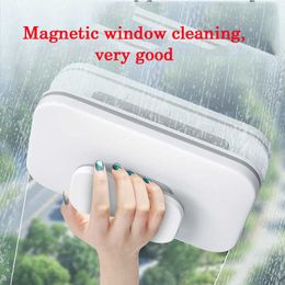 Magnetic Window Cleaners Multifunctional doublesided window cleaner household powerful magnetic cleaning brush tool glass scraper 230815