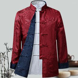 Men's T Shirts Chinese Traditional Clothes Hanfu Men Tops Modern Fashion Style Asian Dress Year Shirt Coats Jackets Online Store