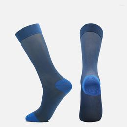 Men's Socks Designer Formal Dress Stocking Ultra-thin Elastic Cool Male Sexy Cosplay