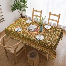 Table Cloth Antique Floral French Aubusson Tablecloth Rectangular Oilproof Vintage Europe Bohemian Cover For Dining Room