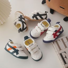 Sneakers Children Shoes Fashion Autumn Boys Girls PU Sprots Running Train Tennis Rubber Toddler Kids Casual 230814