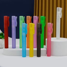 refillable frosted 10ml 8ml empty pocket spray pen shape perfume samplespray bottle for girls Jswin