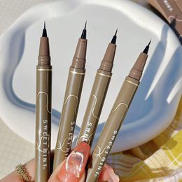 Waterproof Liquid Eyeliner Pen Thin Can Draw Eyebrow Easy To Colour Sweat-proof Eye Brow Pen 0.005MM Ultra-Thin Head Makeup Cosmetic E351