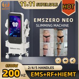 2023 DLS-EMSLIM RF Slimming EMSZERO 6500W Touch Screen 200HZ 2/4/5 Handles Machine 15 Tesla HIEMT Body EMSCULPTINGHealtn Beauty Equipment