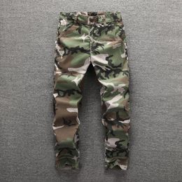 Men's Pants 0025A Spring Fashion Premium Camouflage Casual Cosy Dense Cotton Outdoor Army Combat Military Style Straight Trouser