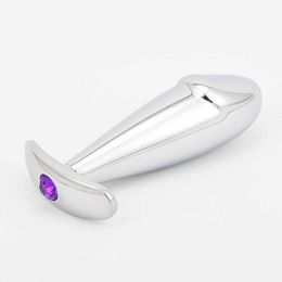 Sex Toy Massager Anal Plug Stainless Steel Dildo Detachable Butt Stimulator for Gay/women Masturbator Adult