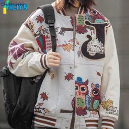 YICIYA jacket bomber women Racing winter unisex coat Thickening Embroidery Varsity Female American Baseball Jackets vintage 2023 HKD230815