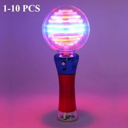 LED Light Sticks Light Up Magic Ball Toy Wand for Kids Stick Flashing LED Wand Ball Performance Prop Toy for Children Boy Girl Birthday Gift Toys 230814
