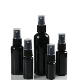 10 20 30 50ML Black Refillable Fine Mist Spray Bottle Perfume Sprayer Bottles Cosmetic Atomizers PET Koqsp