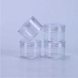 15 Gramme Refillable Small Plastic Screw Cap Lid with Clear Base Empty Plastic Container Jars for Nail Powder Bottles Eye Shadow Containe Assb