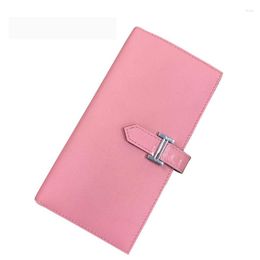 Wallets Women Wallet Genuine Leather Long Fashion Brand Purse Ladies Card Bag For 2023 Clutch Female Money Clip