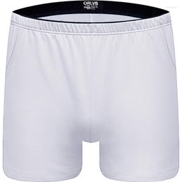 Underpants 2023 Men Long Leg Boxer Cotton Shorts Underwear Mid Waist Marca OR130