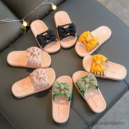 Slipper Girls' Slippers Home Lovely Princess Children's Sandals Summer Flip-flop Baby Beach Shoes Shoes House Slippers R230815