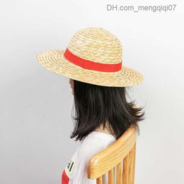 Caps Hats 31cm Luffy Hat straw hat performance animation role-playing accessories hat summer sun hat yellow straw hat for women and men Z230815