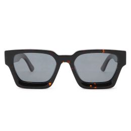 Custom Men and Women Metal Polarised Eyewear Sun Glasses 1439S Premium Luxury Square Thick Acetate Shades Sunglasses