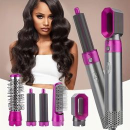 Multifunctional 5-in-1 Hair Dryer and Styling Comb - Straighten, Curl, and Style Your Hair with Ease