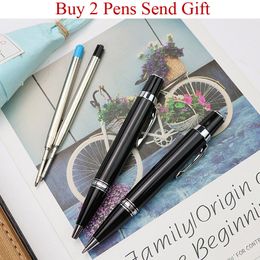 Ballpoint Pens Fashion Design Small Size Business Men Pocket Ballpoint Pen Selling Brand Signature Writing Pen Buy 2 Send Gift 230814