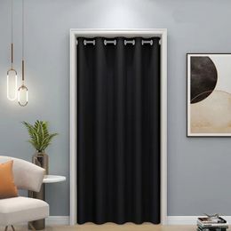 Curtain Height Blackout Doorway Modern Bedroom Door Heavy Duty Partition Lightproof Drapes with Eyelet 230815