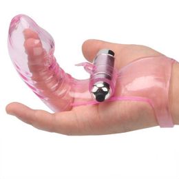 Sex Toy Massager Silicone Vibrator Finger Sleeve Clit g Spot Massage Stimulation Female Masturbation Adult Products for Women Men Erotic